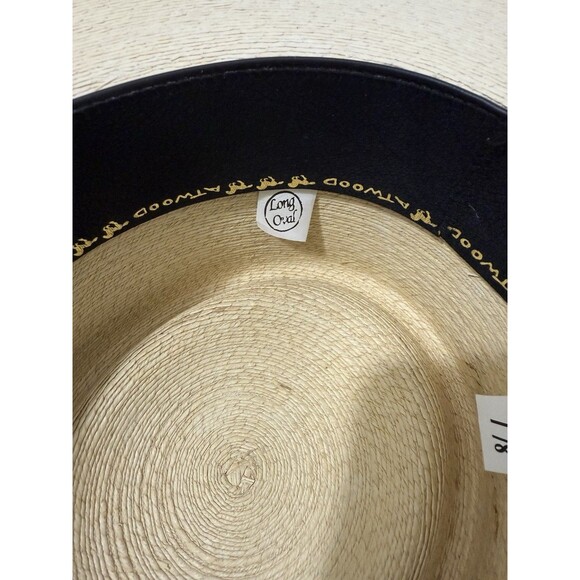 Atwood Nevada Palm Leaf  15x Long Oval  Size 7 1/8 Hat Natural Cowboy Rodeo GUC - Picture 13 of 16